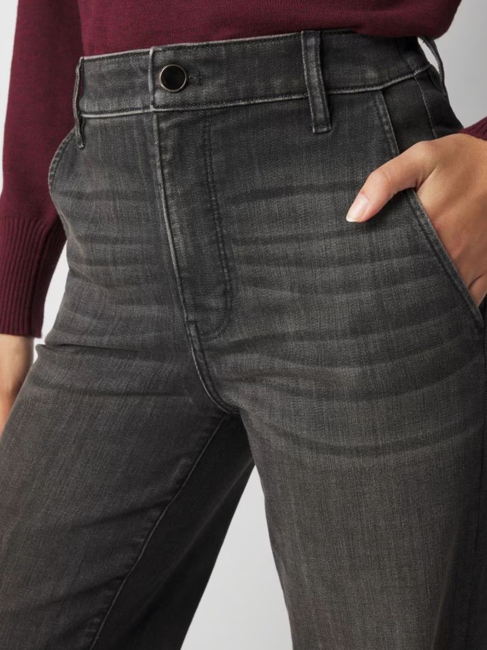 White House Black Market Extra High Rise Eco Wide Leg Jean - Picture 3 of 13